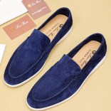 Мужские замшевые лоферы Loro Piana Summer Walk