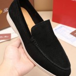 Мужские лоферы Loro Piana Summer Walk - Black