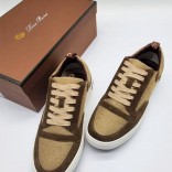 Комбинированные кроссовки Loro Piana Newport - Brown Комбинированные кроссовки Loro Piana Newport - Brown