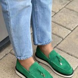 Женские замшевые лоферы Loro Piana