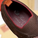 Замшевые кроссовки Loro Piana Soho Walk - Brown