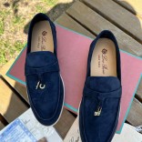 Женские замшевые лоферы Loro Piana Open Walk