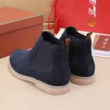 Замшевые ботинки с мехом Loro Piana