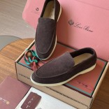 Замшевые лоферы Loro Piana Premium - Brown