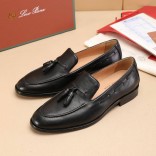 Кожаные лоферы Loro Piana tassel - Black