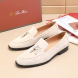 Замшевые лоферы Loro Piana tassel - Beige
