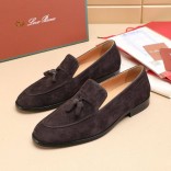 Замшевые лоферы Loro Piana tassel - Brown