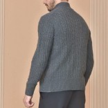 Кашемировый свитер Loro Piana Premium zip-up - Dark Grey