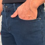 Мужские джинсы тёмно-синего цвета Loro Piana straight fit