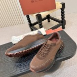 Мужские кроссовки Loro Piana Week End Walk - Brown