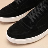 Кроссовки с мехом Loro Piana Newport Walk - Black