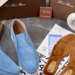 Мужские лоферы с меховой стелькой Loro Piana