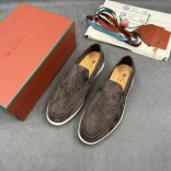 Мужские замшевые лоферы Loro Piana