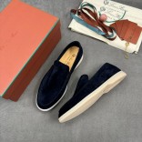 Мужские замшевые лоферы Loro Piana