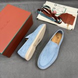 Мужские замшевые лоферы Loro Piana