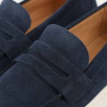 Замшевые лоферы Loro Piana Summer Walk - Navy