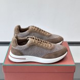 Мужские кроссовки Loro Piana Week End Walk - Brown