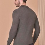 Поло с длинным рукавом Loro Piana Premium - Gray Coffee