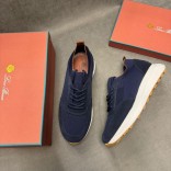 Мужские кроссовки Loro Piana knitted - Grey