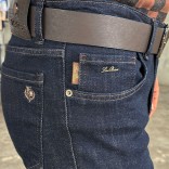 Джинсы тёмно-синего цвета Loro Piana regular fit