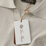 Поло с длинным рукавом Loro Piana premium - Navy