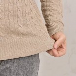 Кашемировый свитер Loro Piana Premium zip-neck - Beige