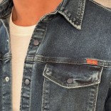 Джинсовая рубашка Loro Piana тёмно-синего цвета