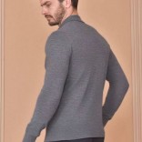 Поло с длинным рукавом Loro Piana Premium - Light Flower Gray