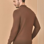Поло с длинным рукавом Loro Piana Premium - Caramel