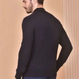 Поло с длинным рукавом Loro Piana Premium - Black Flower Gray