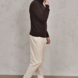 Мужская водолазка Loro Piana Premium - Coffee