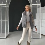 Женская серая жилетка Loro Piana premium