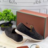 Замшевые лоферы Loro Piana Summer Walk - Dark Grey Замшевые лоферы Loro Piana Summer Walk - Dark Grey