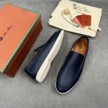 Мужские кожаные лоферы Loro Piana