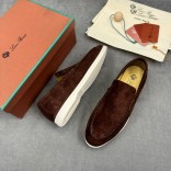 Мужские замшевые лоферы Loro Piana