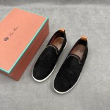 Мужские лоферы Loro Piana Venice Walk - Black Мужские лоферы Loro Piana Venice Walk - Black