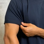 Футболка синего цвета Loro Piana logo-embroidered