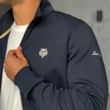 Кофта на молнии Loro Piana logo-embroidered - Navy Кофта на молнии Loro Piana logo-embroidered - Navy