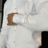 Мужская белая рубашка Loro Piana