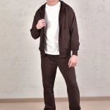 Кофта на молнии Loro Piana Premium signature logo - Brown