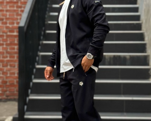 Спортивный костюм Loro Piana logo-embroidered - Black