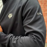 Кофта на молнии Loro Piana logo-embroidered - Black