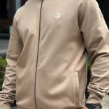 Кофта на молнии Loro Piana logo-embroidered - Beige