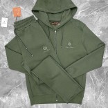 Кофта на молнии Loro Piana logo-embroidered - Green