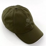Зелёная бейсболка Loro Piana embroidered-logo