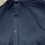 Мужская рубашка Loro Piana тёмно-синего цвета