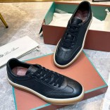 Мужские кожаные кроссовки Loro Piana Tennis Walk
