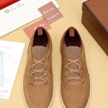 Замшевые кроссовки Loro Piana Soho Walk - Brown Замшевые кроссовки Loro Piana Soho Walk - Brown