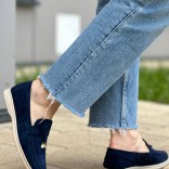 Женские замшевые лоферы Loro Piana Open Walk