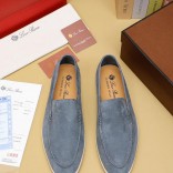 Мужские замшевые лоферы Loro Piana Summer Walk